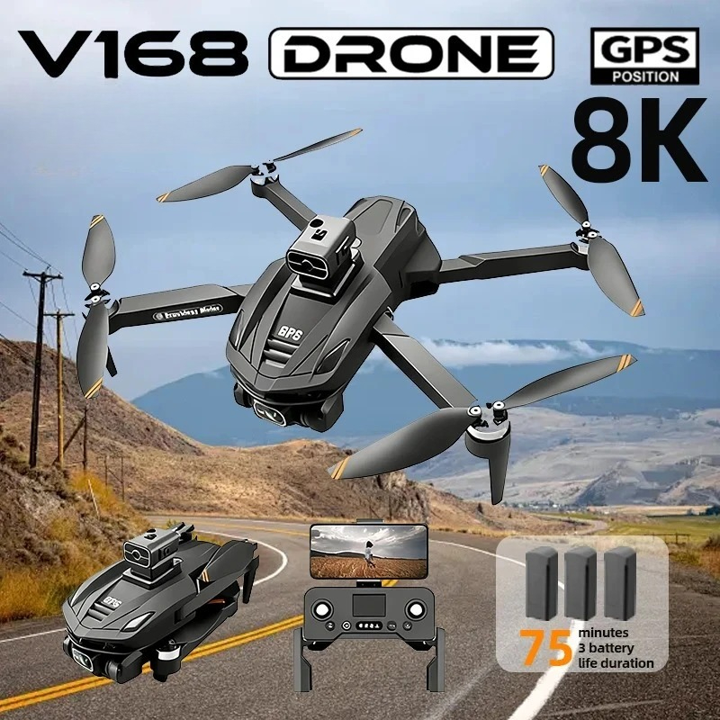Drone Ls Rc - 오리지널 V168 GPS 드론 전문가용 8K