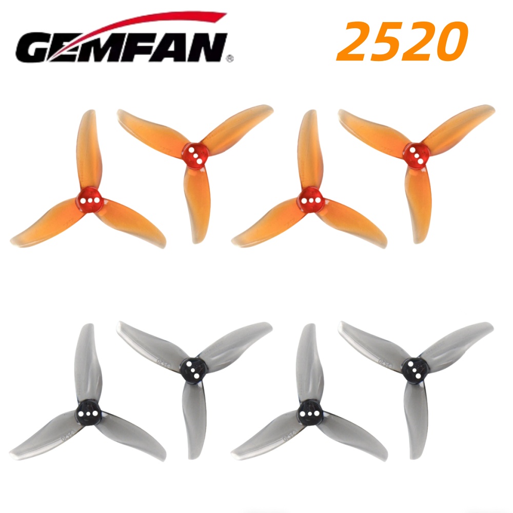 Fpv Racing Motor - 4쌍 Gemfan 허리케인 2520 2.5X2X3 3블레이드