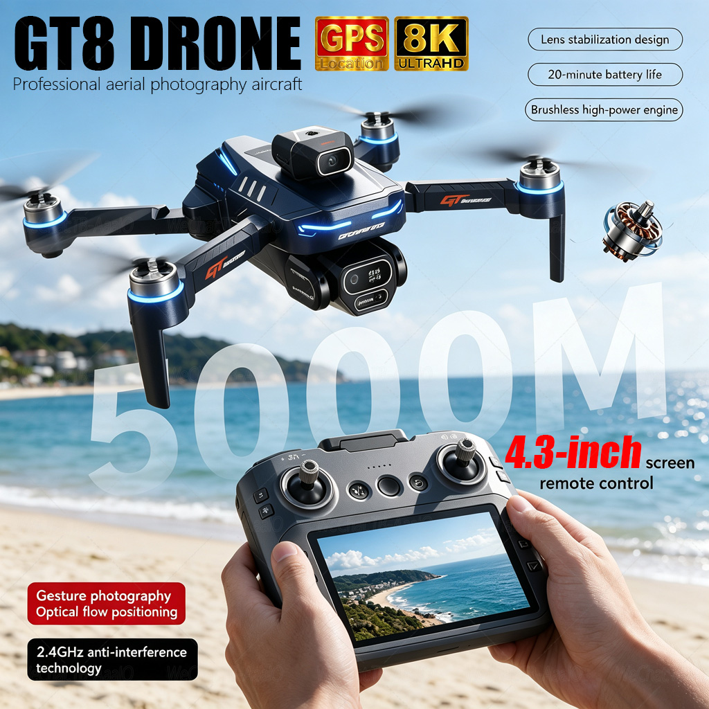 Drone Rc Foldable - NEW GT8 HD RC 드론 4K