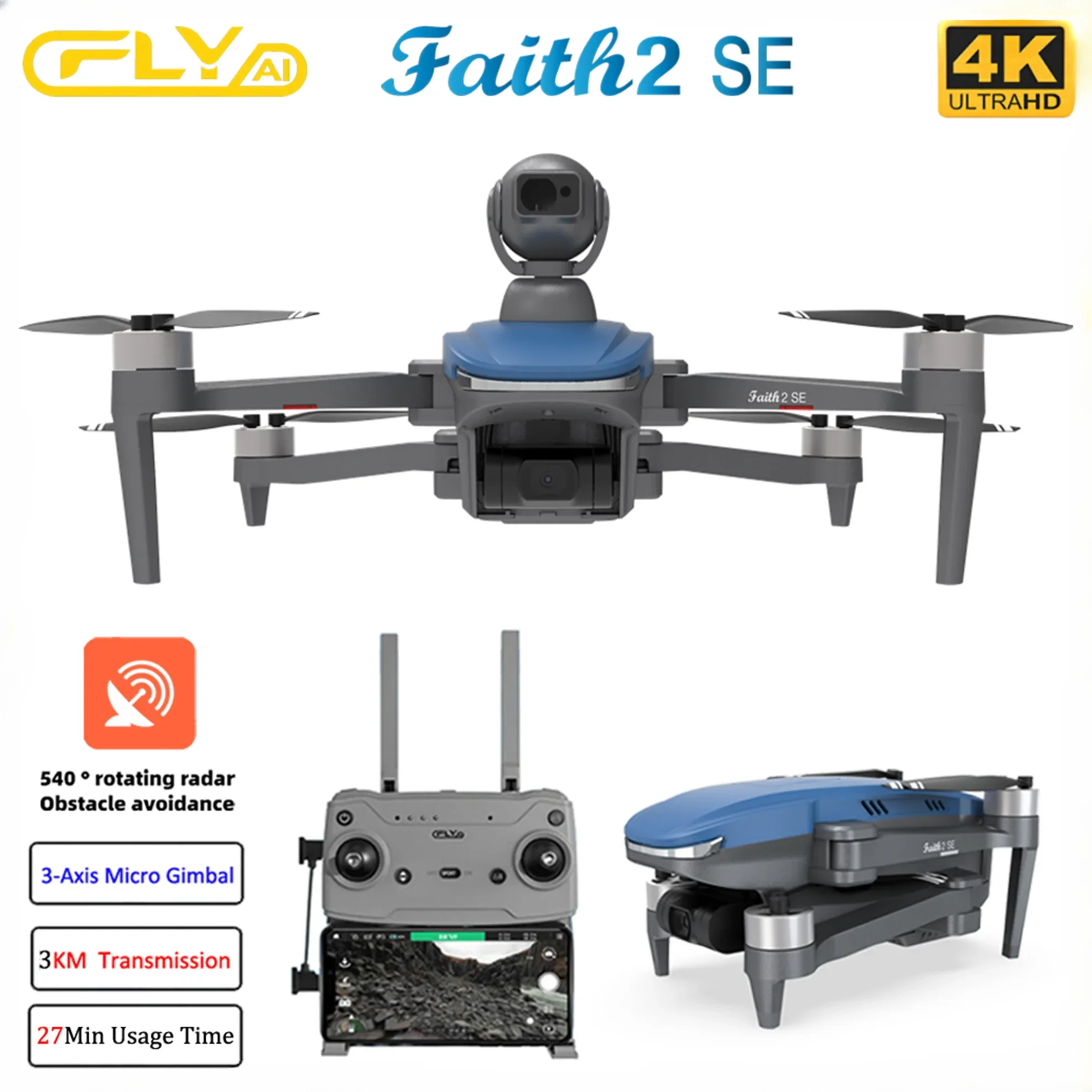Drone F22 Rc - Faith 2 SE 540 탑재 °