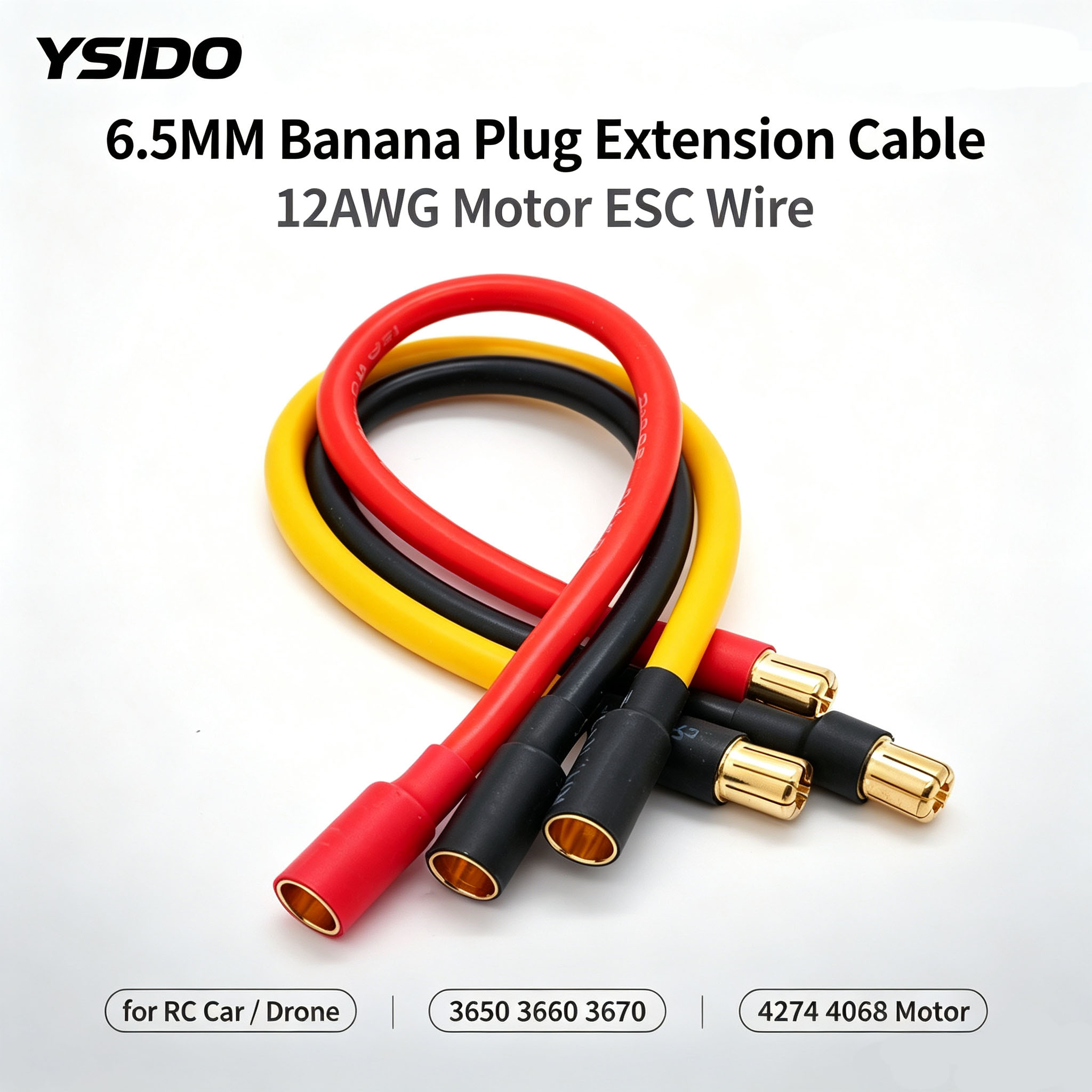 Drone Motor Rc Car - YSIDO 12AWG 6.5MM - 6.5MM 바나나
