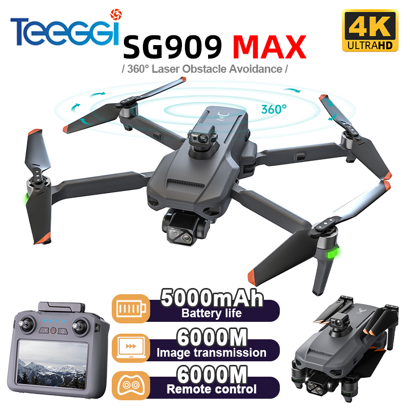 Drone Rc Foldable - Teeggi SG909 MAX GPS 드론(4K 카메라