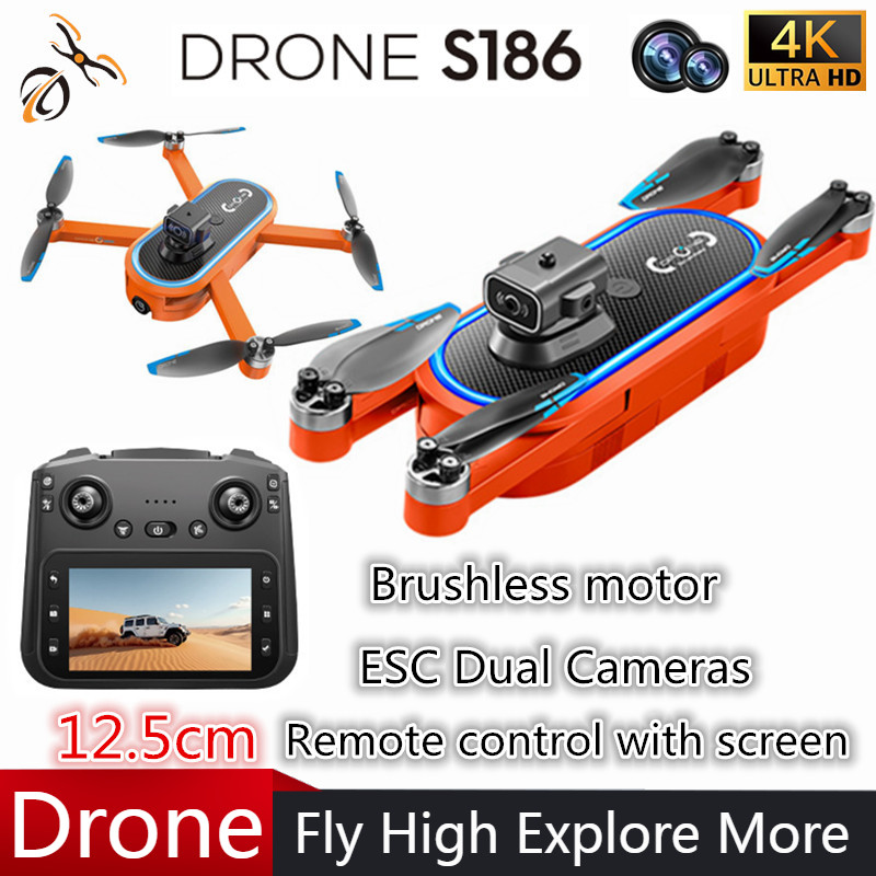 2025 S186 드론 전문가용 4K HD 듀얼 카메라 - Drone Rc Foldable 리뷰 및 가격