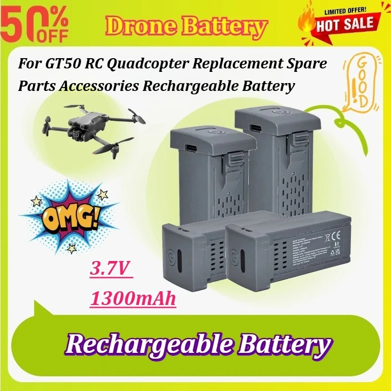 새로운 1-5Pcs 3.7V 1300mAh 드론 배터리 - Drone Rc Gt50 리뷰 및 가격