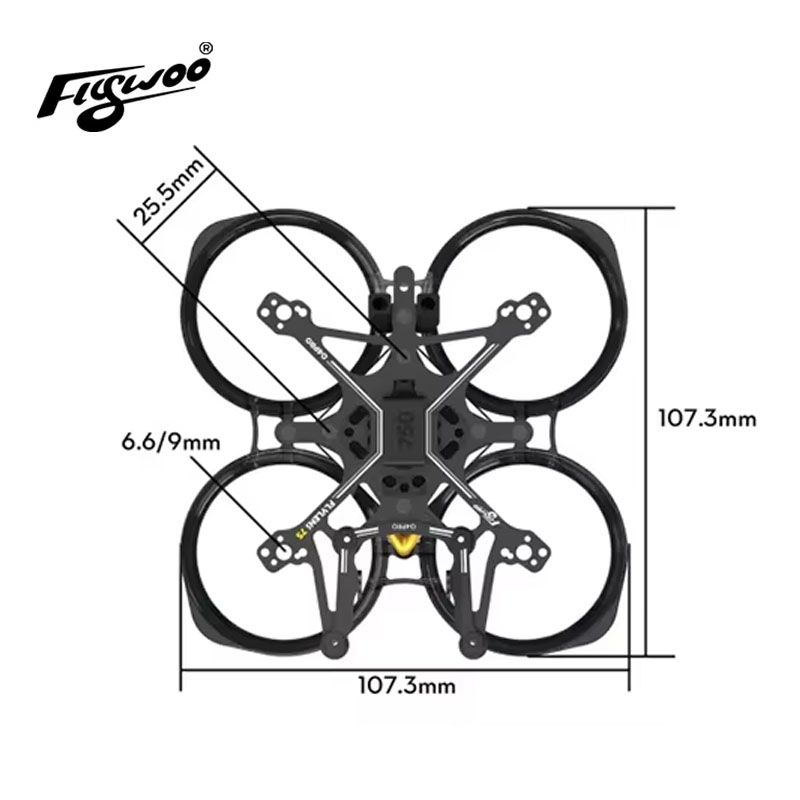 플라이우 플라이렌스 75 프레임 키트 1.6인치 FPV - Fpv Racing Motor 리뷰 및 가격