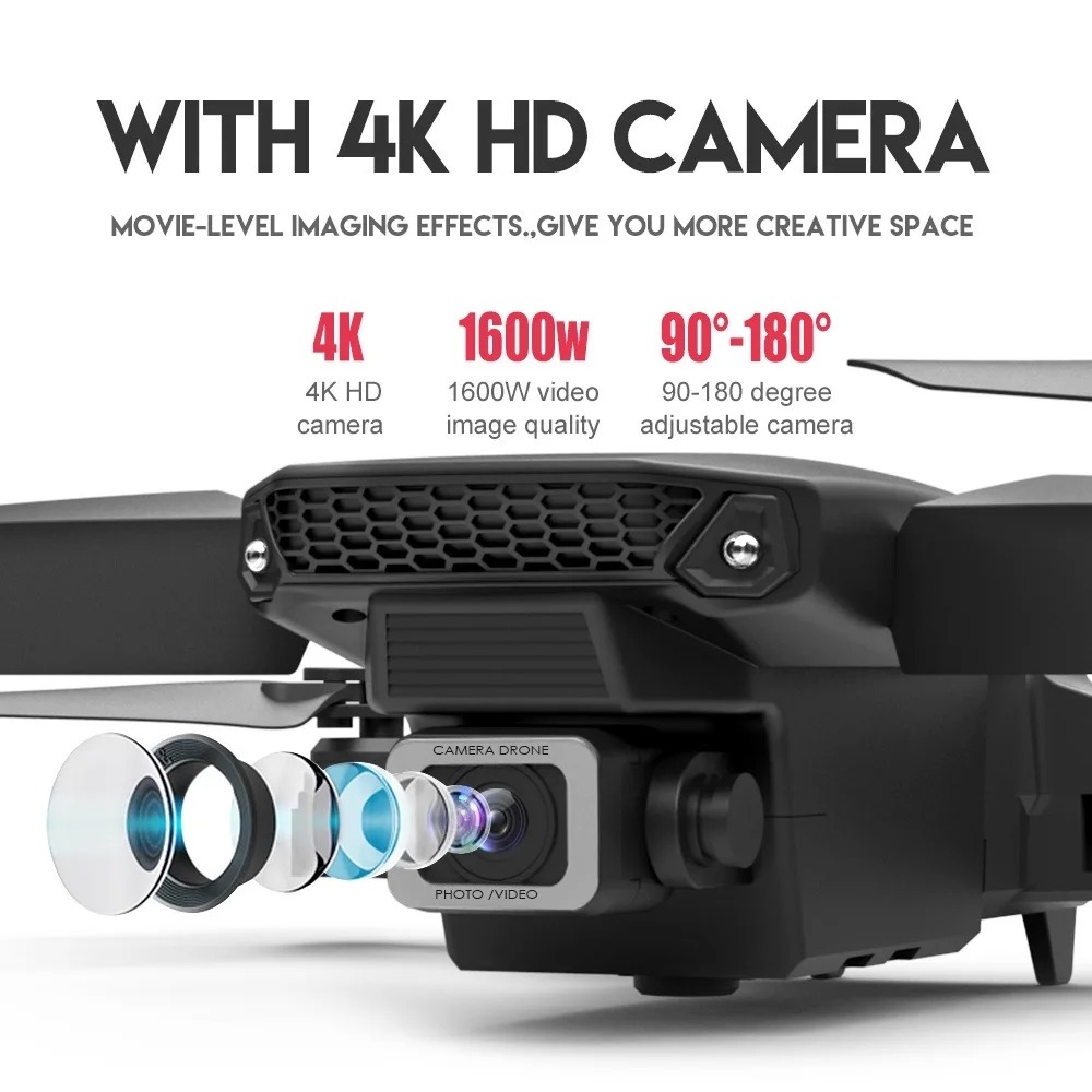 RC 드론 신제품 E88Pro 4K 전문가용 2개 배터 - Drone Rc Foldable 리뷰 및 가격