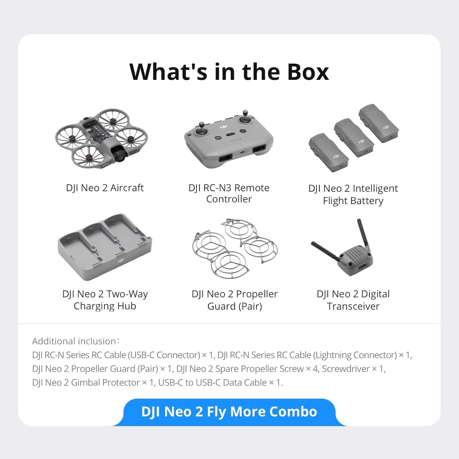 DJI Neo 2 플라이 모어 콤보 드론 (RC-N3  - Drone Rc N3 3 Batteries 리뷰 및 가격