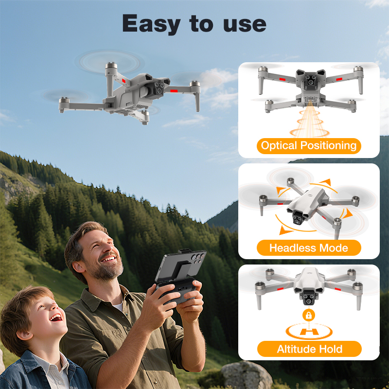 새로운 핫 L017 프로 드론 브러시리스 3D 롤 36 - Drone Rc Foldable 리뷰 및 가격